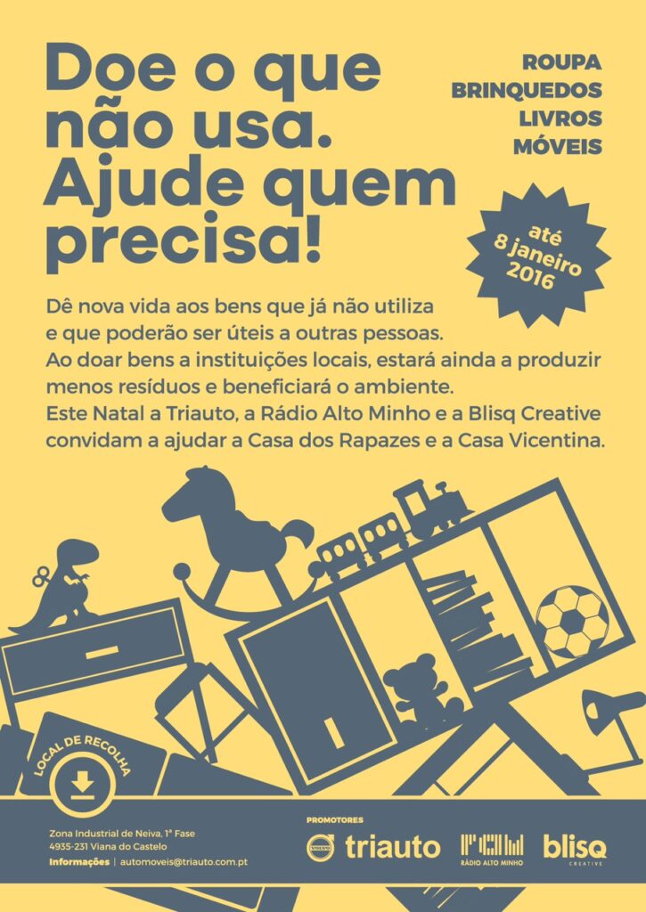 RAM, BLISQ E TRIAUTO juntas para ajudar a Casa dos Rapazes e a Casa Vicentina