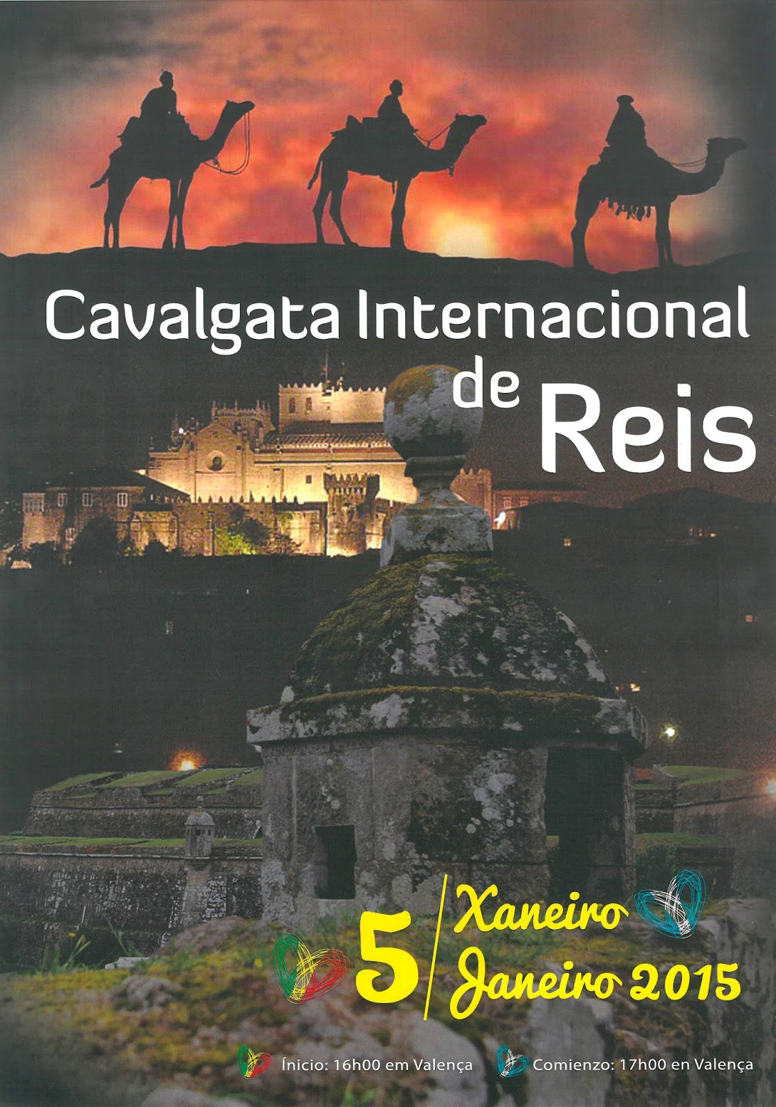 Mais de 200 figurantes e uma tonelada de caramelos em cavalgata internacional entre Valença e Tui