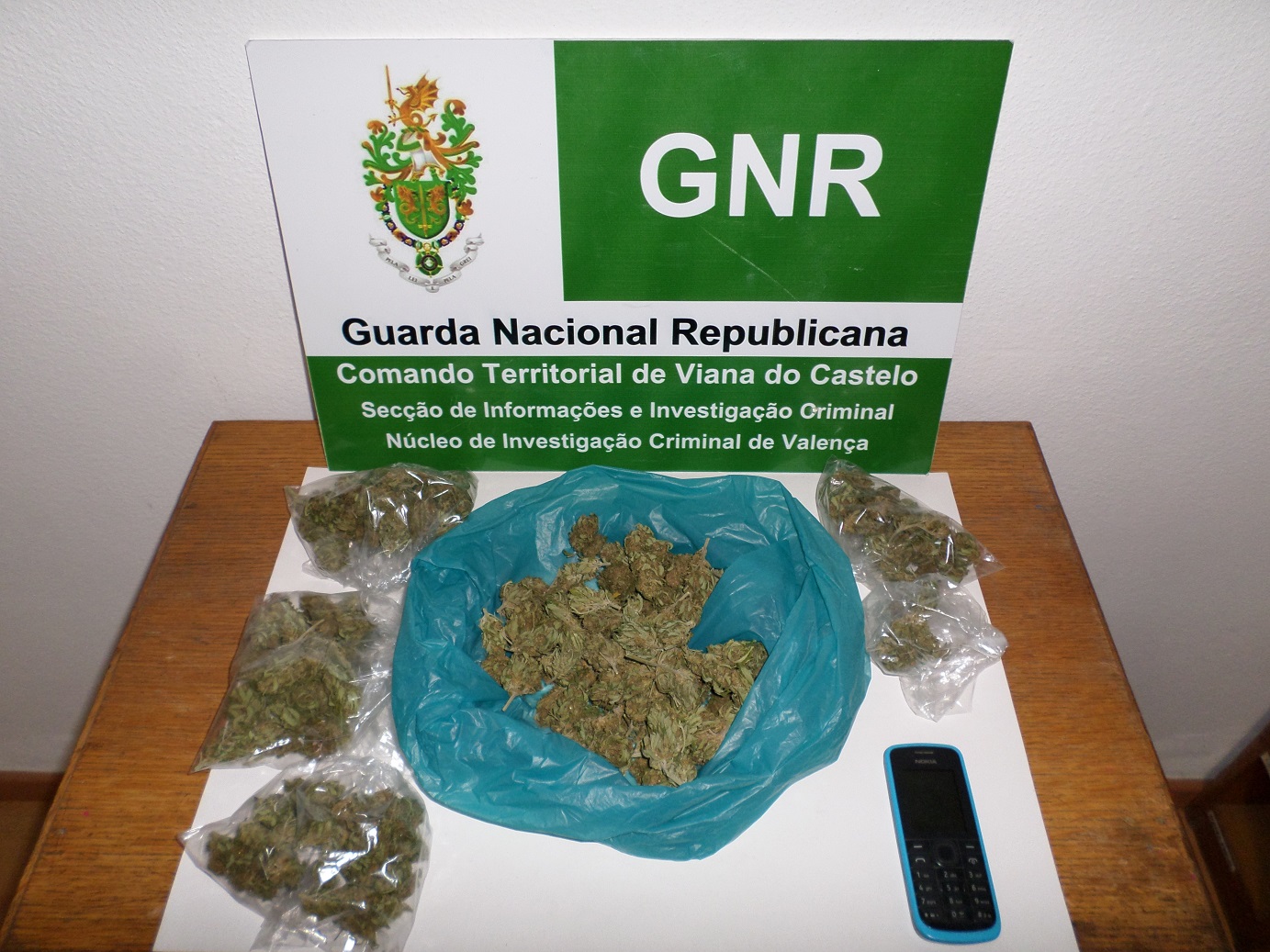 GNR detém em Monção dois homens suspeitos de tráfico de droga