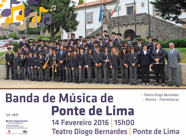 Teatro de Ponte de Lima acolhe primeiro de quatro concertos de bandas filarmónicas em 2016