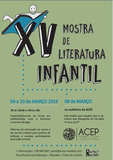 XV mostra de literatura infantil arranca esta sexta-feira na ACEP