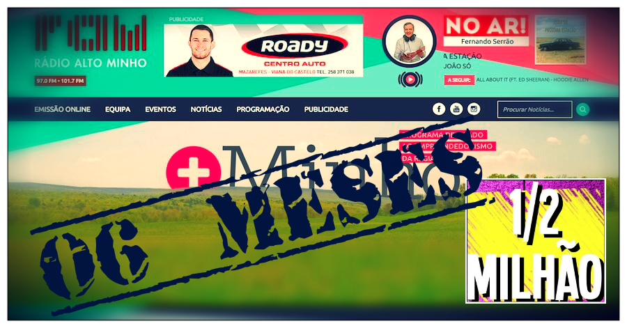 Novo portal da RAM completa hoje 6 meses, com mais de meio milhão de acessos