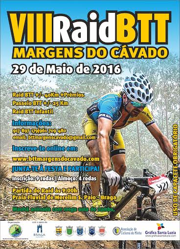 Margens do Cávado “veêm” passar 8ª edição de Raid BTT a 29 de maio