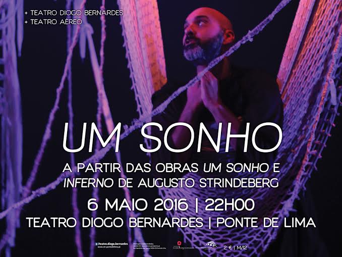 Espetáculo aéreo hoje à noite no Teatro Diogo Bernardes