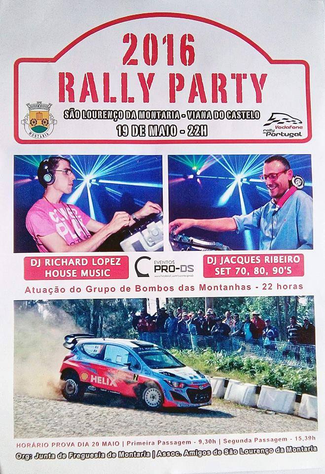 São Lourenço da Montaria promove festa com dj’s para animar véspera do rali de Portugal