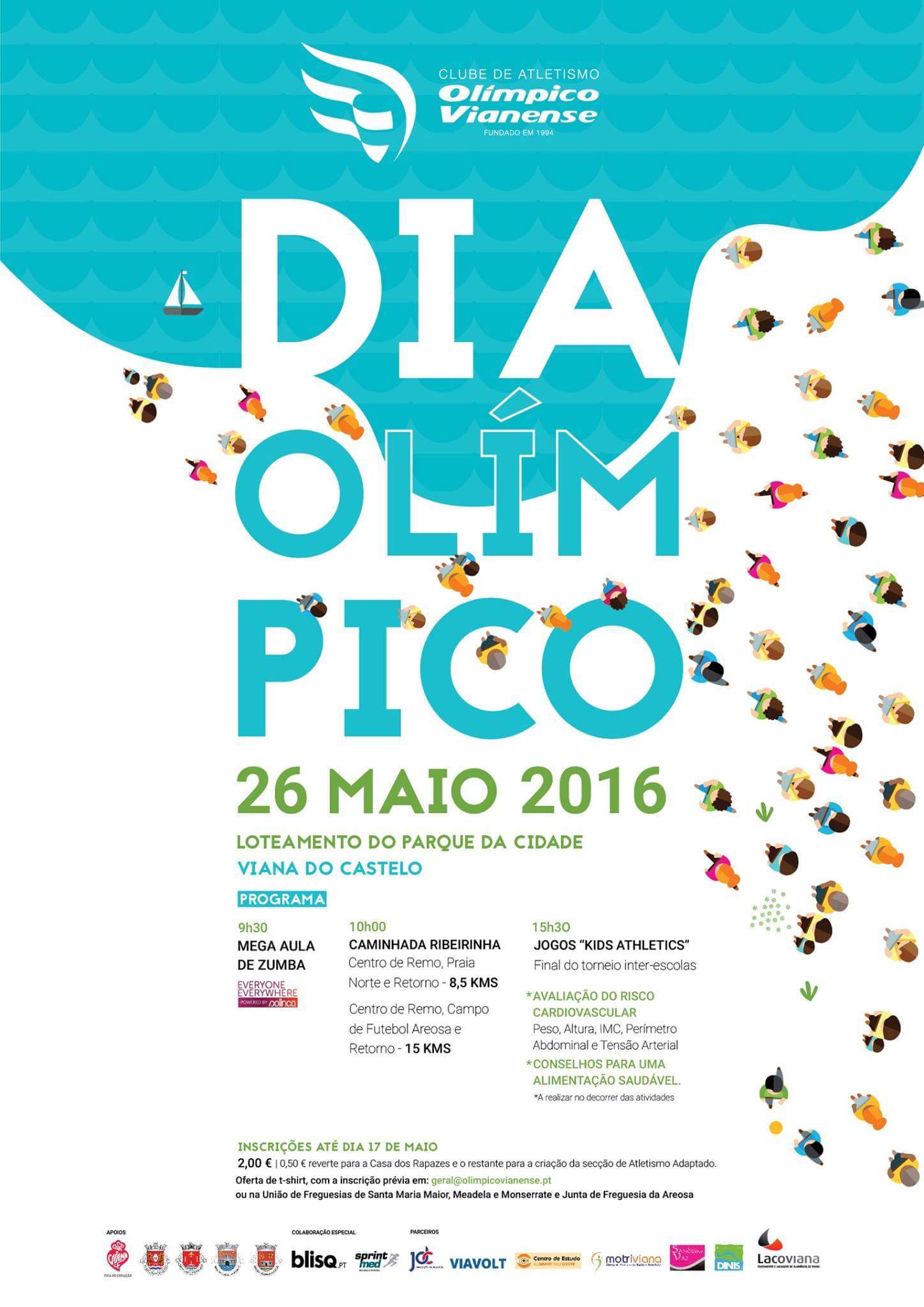 Olímpico Vianense promove atividades desportivas em Viana para celebrar Dia Olímpico