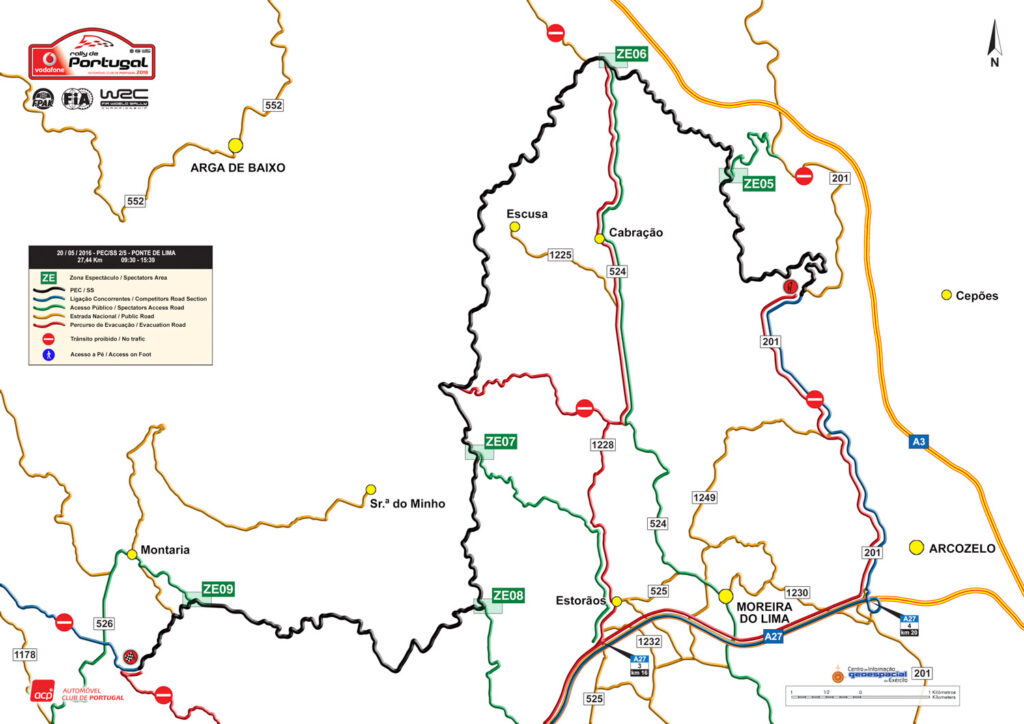 Rally de Portugal: Acessos Ponte de Lima: 20.05.2016 | 27,44km | 09:30 – 15:39
