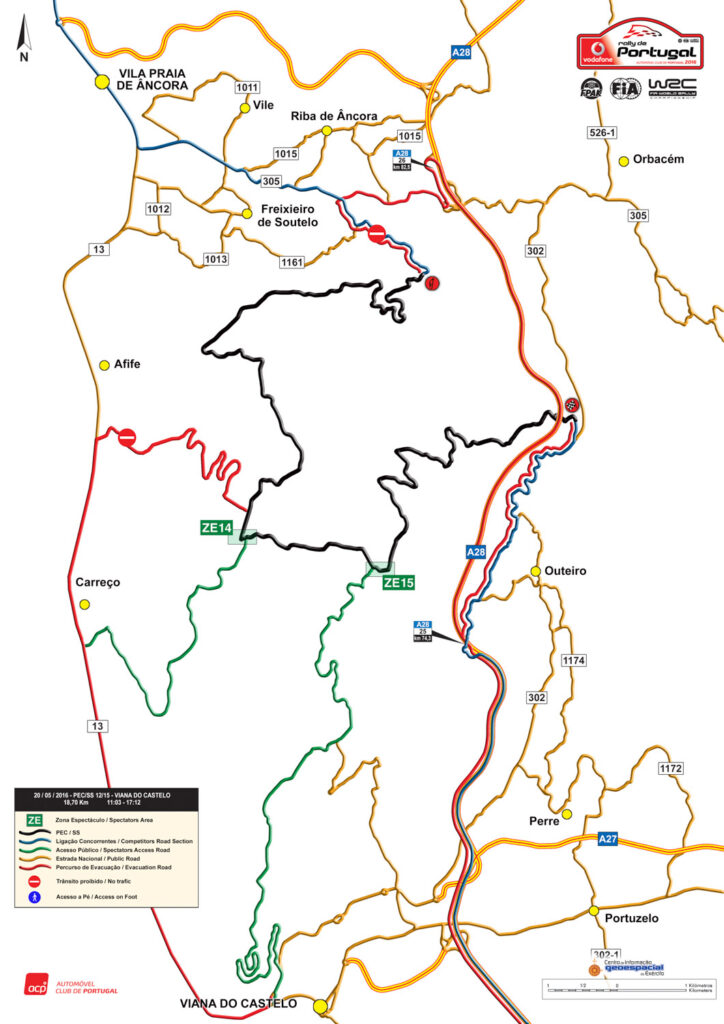 Rally de Portugal: Acessos Viana do Castelo: 21.05.2016 | 18,70km | 11:03 – 17:12