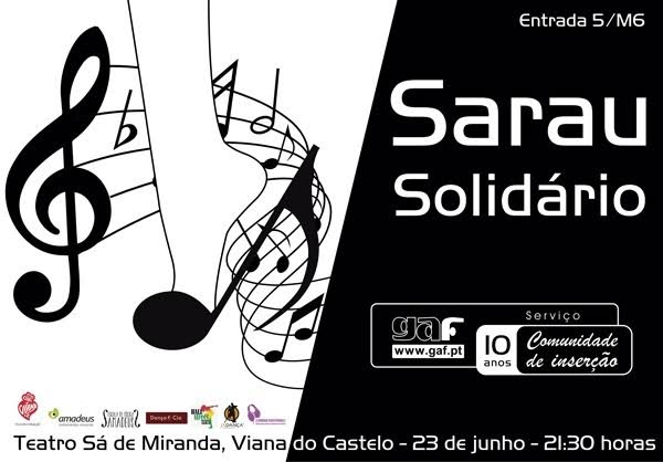GAF promove sarau solidário com participação de cinco escolas de música e dança de Viana