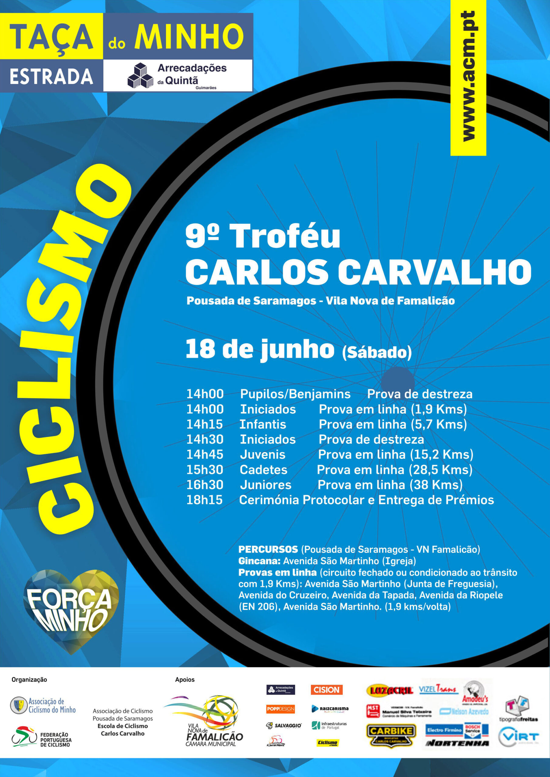 Mais de duas centenas ciclistas participaram no 9º Troféu Carlos Carvalho