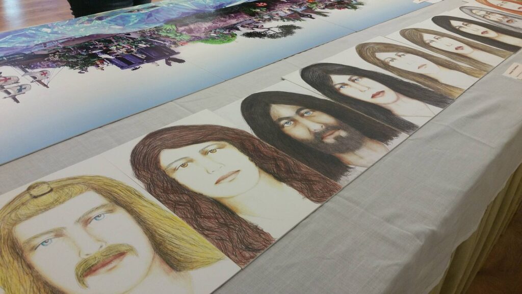 Artista brasileira conduz visita guiada a exposição de cultura celta na Casa Manuel Espregueira e Oliveira