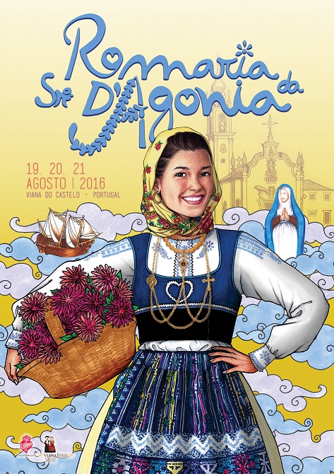 Designer de moda brasileira vence concurso para cartaz da Romaria d’Agonia 2016