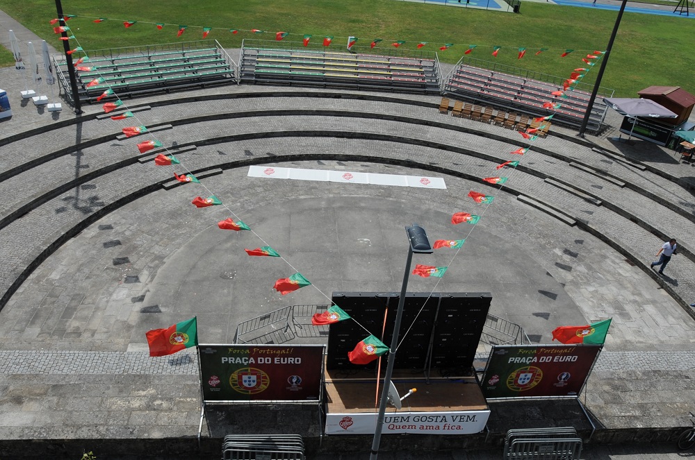 Anfiteatro da Marina ampliado com bancadas para últimos jogos do Euro2016