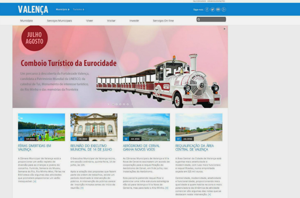 Valença lança novo site municipal