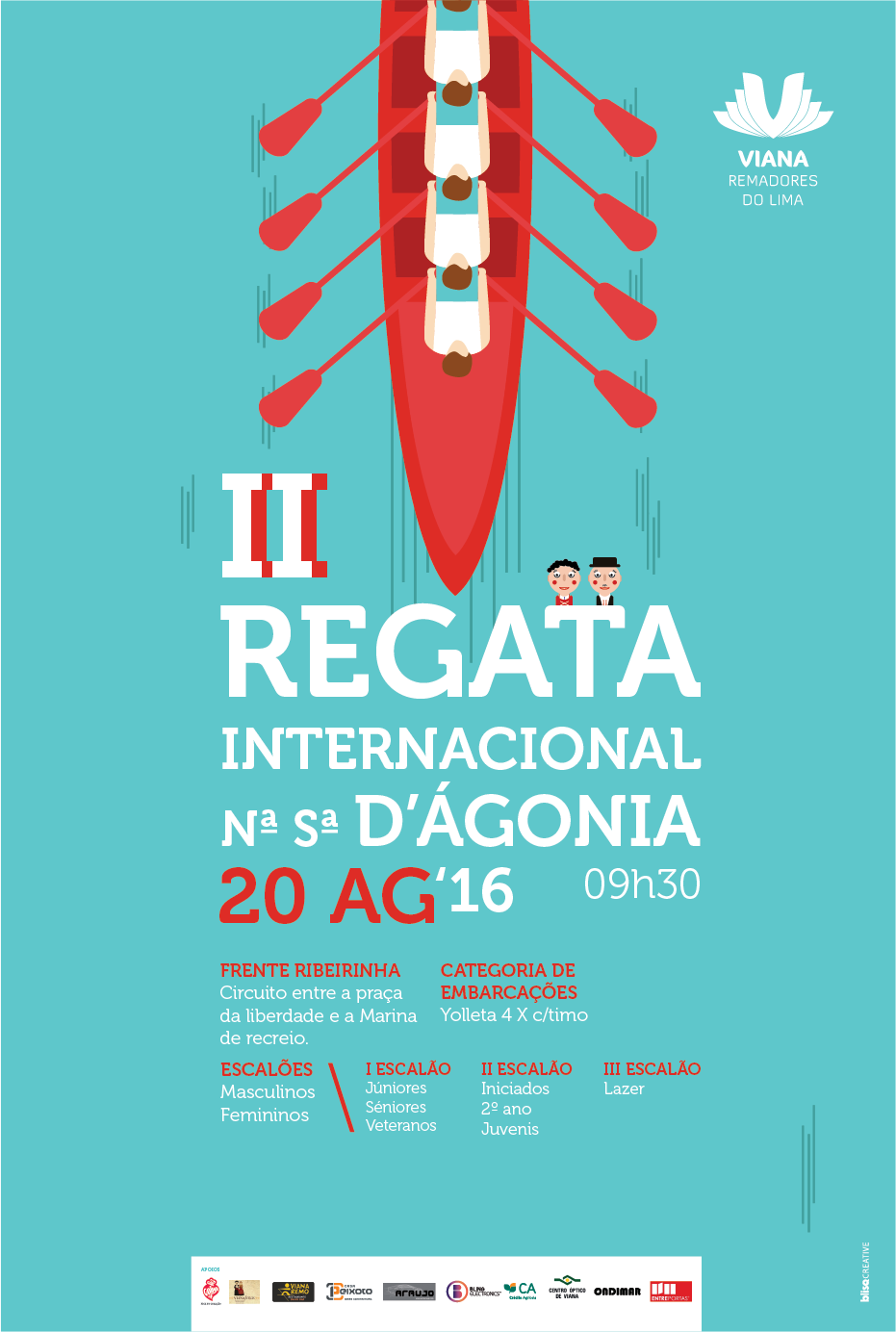 Cerca de 140 atletas participam sábado na II Regata Internacional Nossa Senhora d’ Agonia