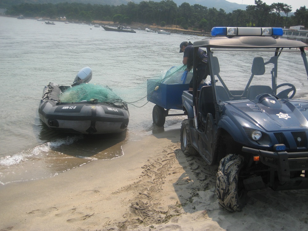 Polícia Marítima de Caminha apreende 1200 metros de artes de pesca em zona interdita