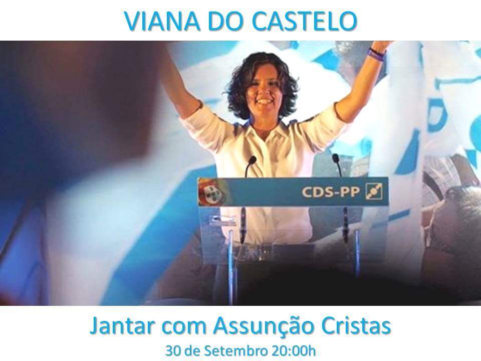 Assunção Cristas na tomada de posse da concelhia do CDS de Viana do Castelo