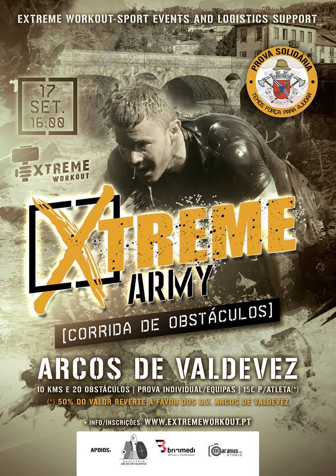 Arcos de Valdevez recebe prova Xtreme Army – prova de obstáculos