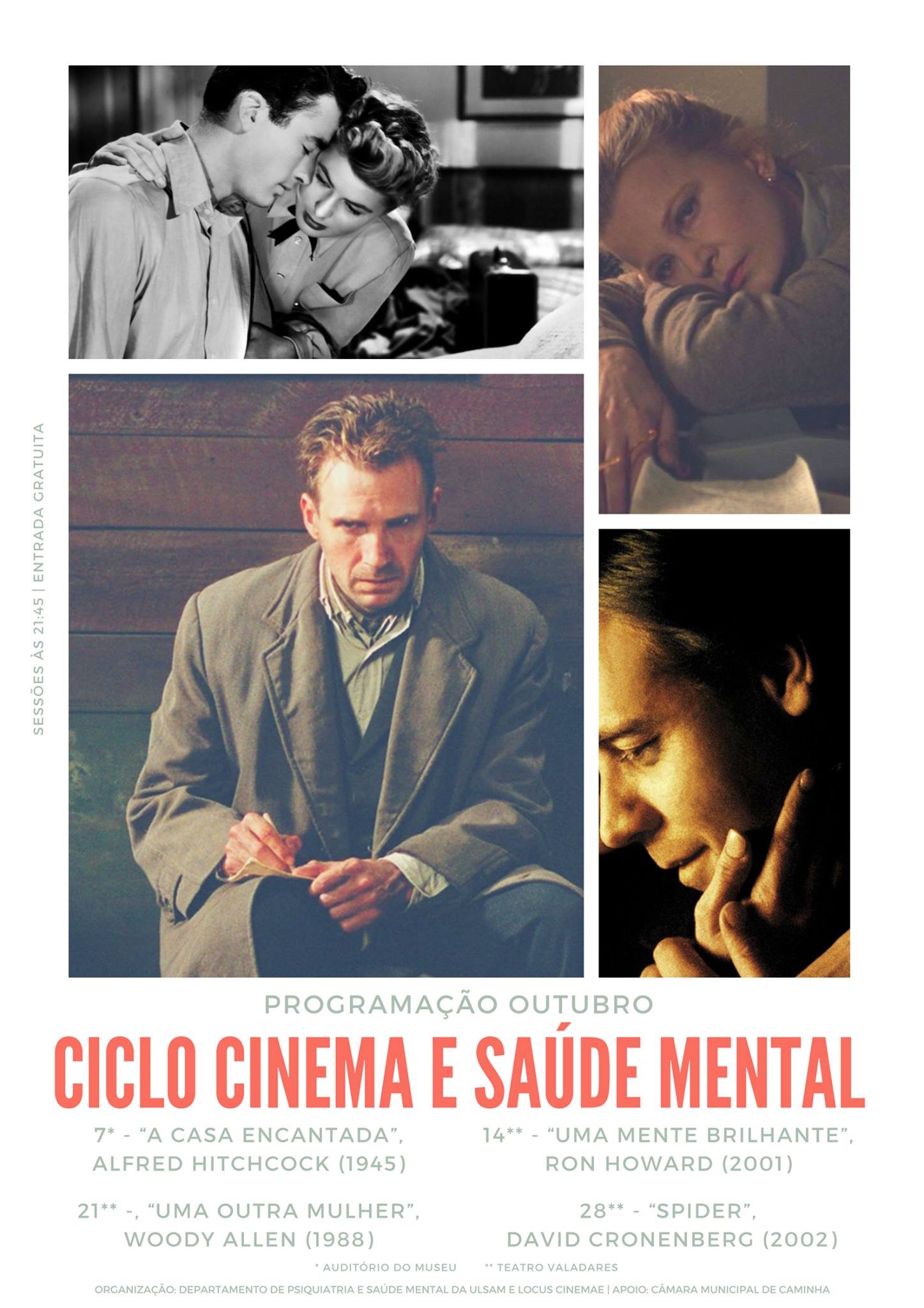 Ciclo de cinema assinala Dia Mundial da Saúde Mental em Caminha