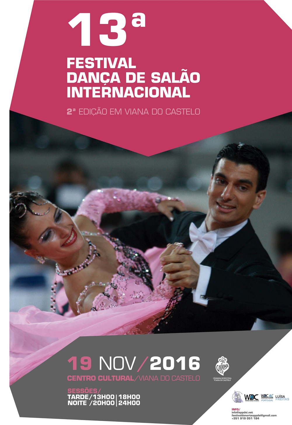 Centro Cultural de Viana palco da 13ª edição de Festival Dança de Salão Internacional