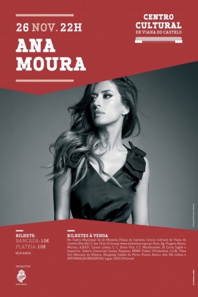 Esgotados bilhetes para o concerto de Ana Moura no Centro Cultural de Viana