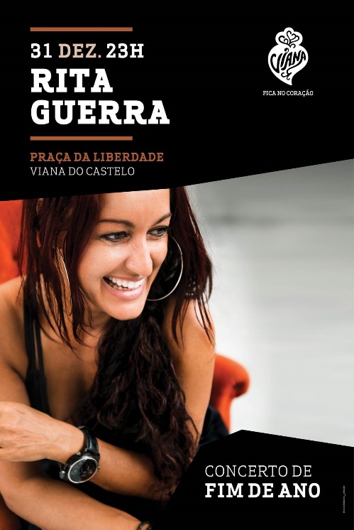 Rita Guerra em concerto de Ano Novo na Praça da Liberdade, em Viana