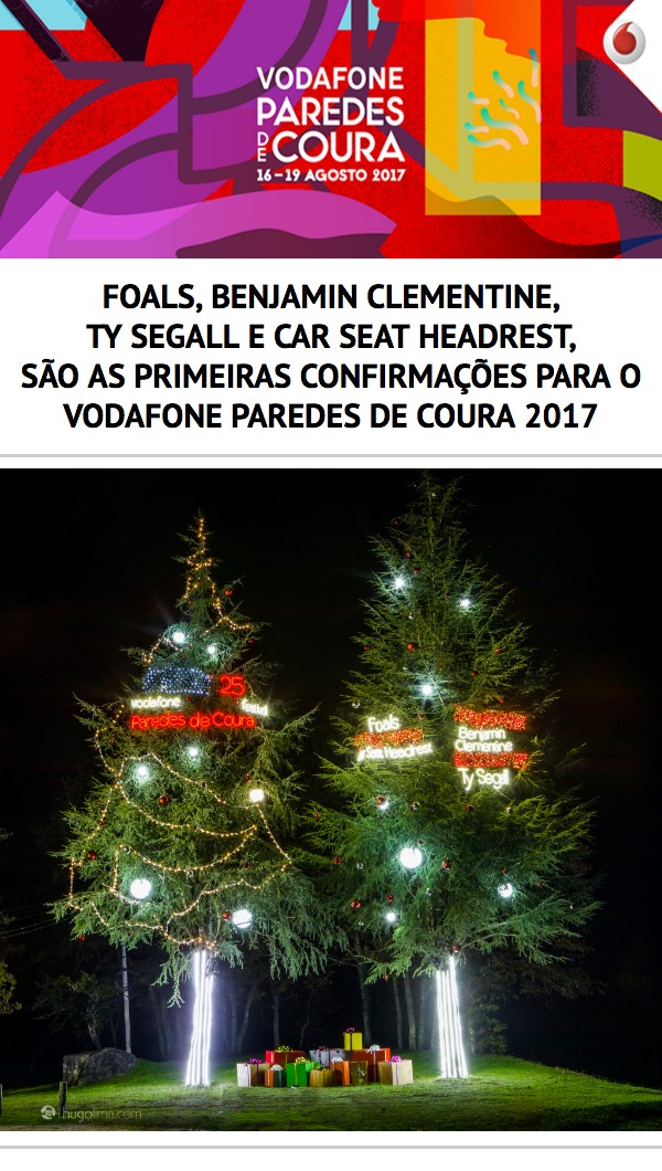 Benjamin Clementine, Car Seat Headrest, Foals e Ty Segall são os primeiros nomes da 25ª edição de Paredes de Coura