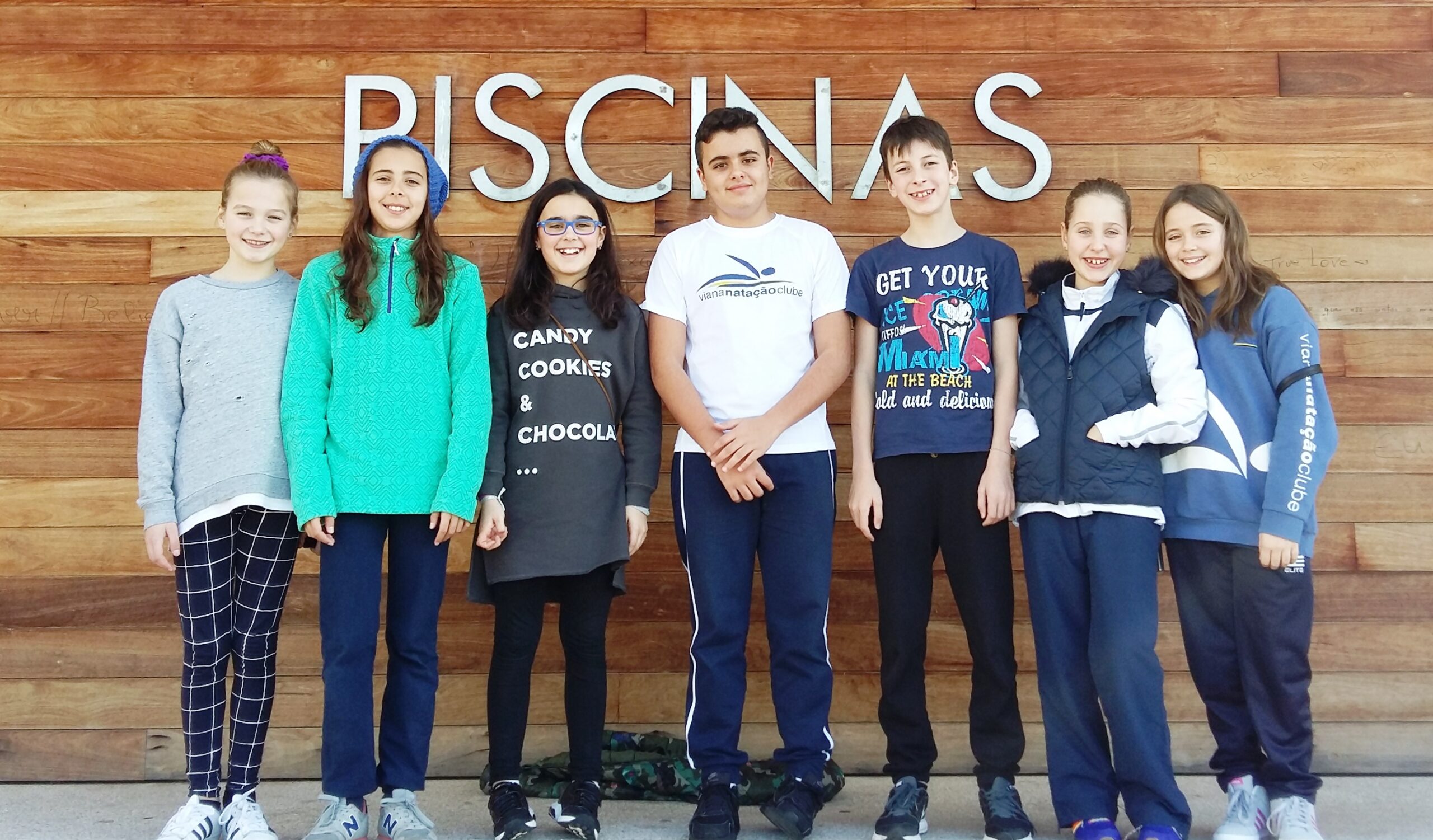 Sete nadadores do Viana Natação Clube presentes na seleção regional de cadetes A