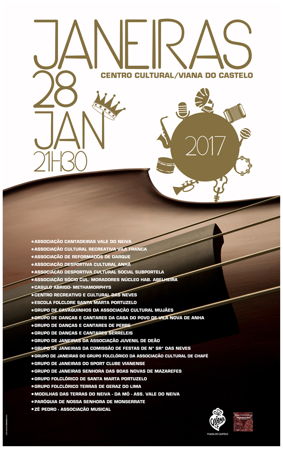 Vinte e três grupos cantam as Janeiras no Centro Cultural de Viana