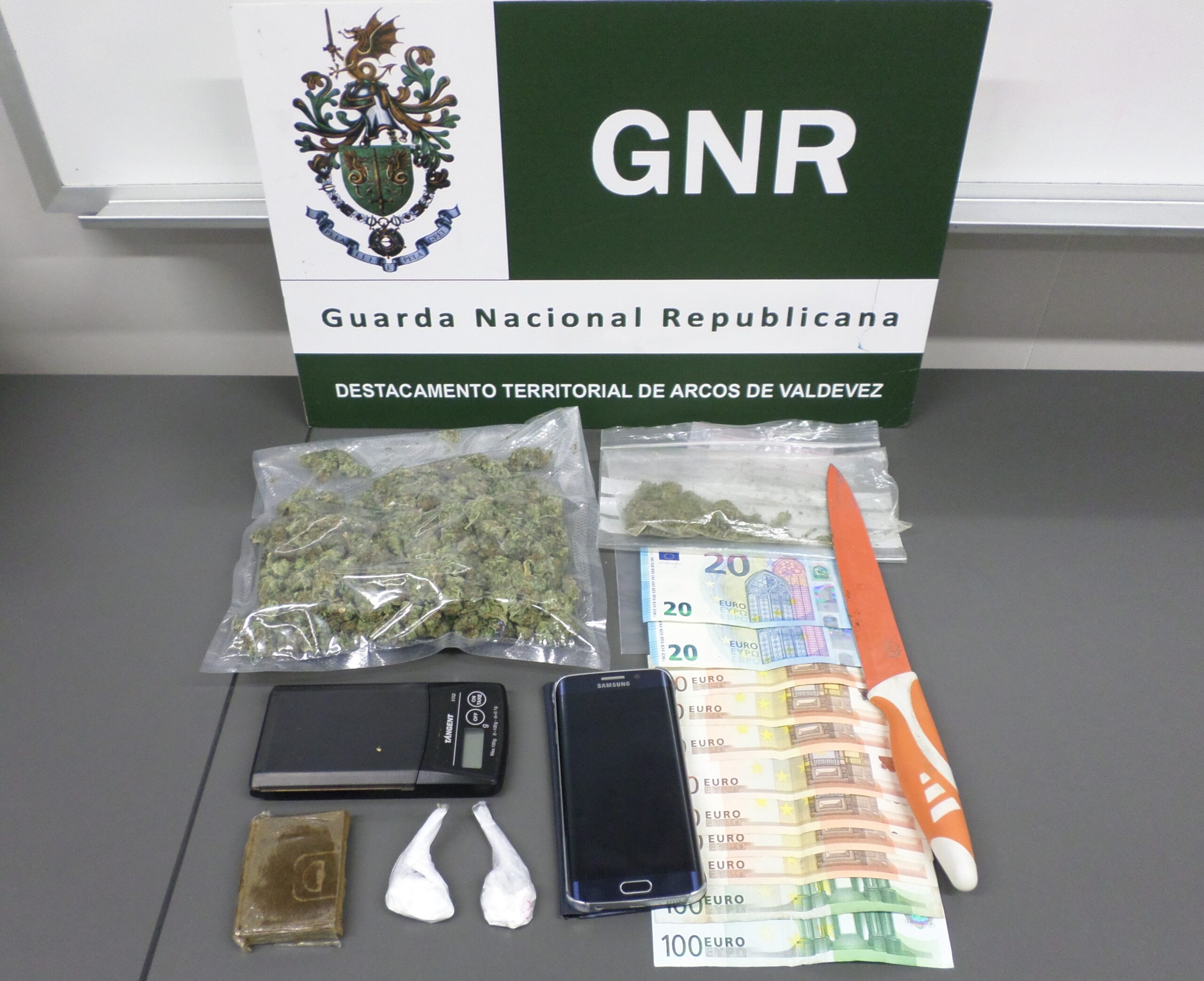 GNR detém em Ponte de Lima homem suspeito de traficar droga