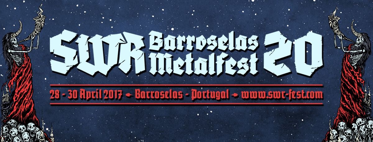 Cartaz fechado para edição que assinala os 20 anos do SWR Barroselas Metalfest