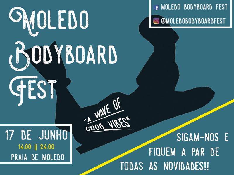 Praia de Moledo acolhe evento dedicado ao bodyboard