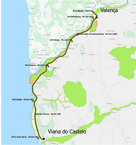Eletrificação do troço Viana-Valença da linha do Minho orçada em 23 ME