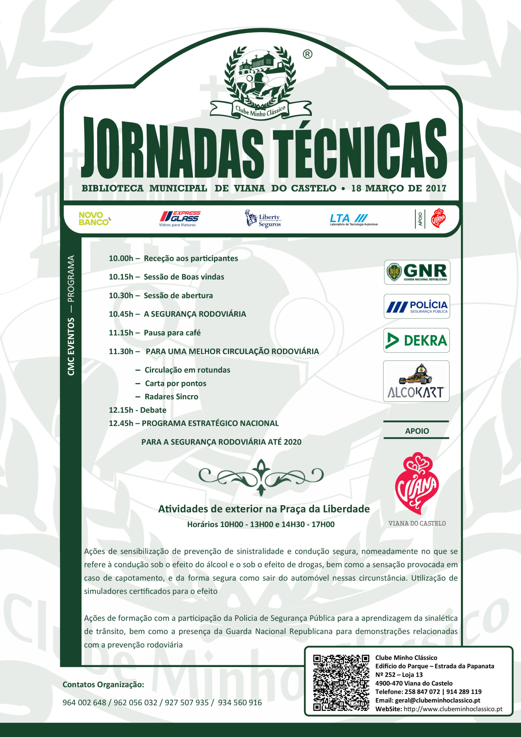 Segurança e circulação rodoviária dão mote a jornadas técnicas do Clube Minho Clássico