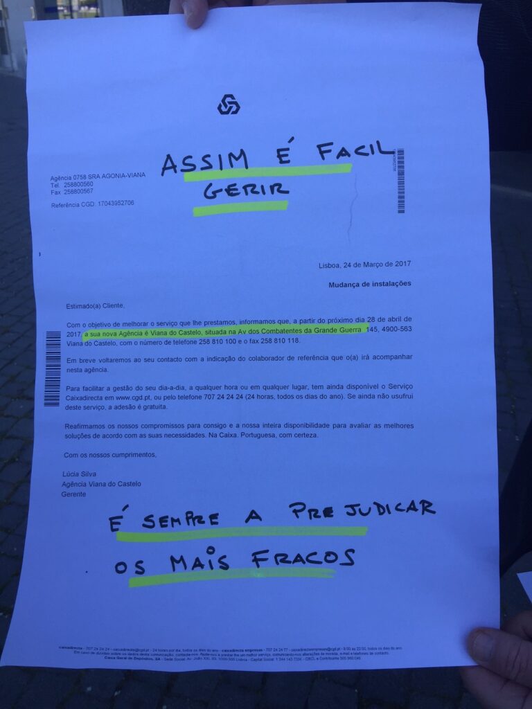 CDU promete continuar lutar contra fecho da CGD no Campo da Agonia marcado para dia 28