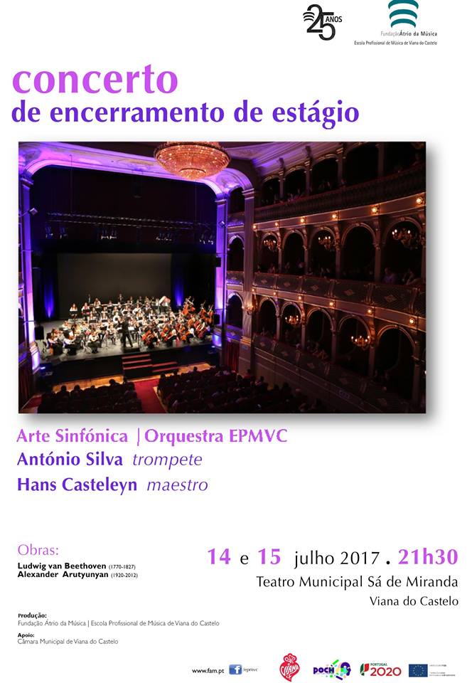 Teatro Sá de Miranda acolhe concerto de fim de estágio de Escola de Música de Viana