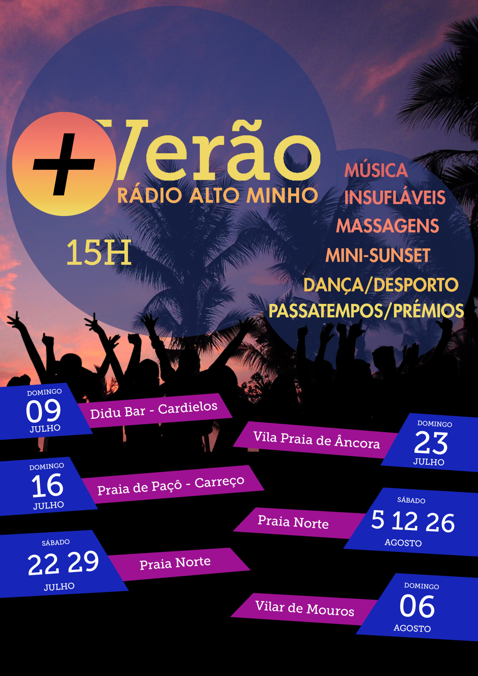 Tour “+Verão” da Rádio Alto Minho leva animação às praias do litoral norte