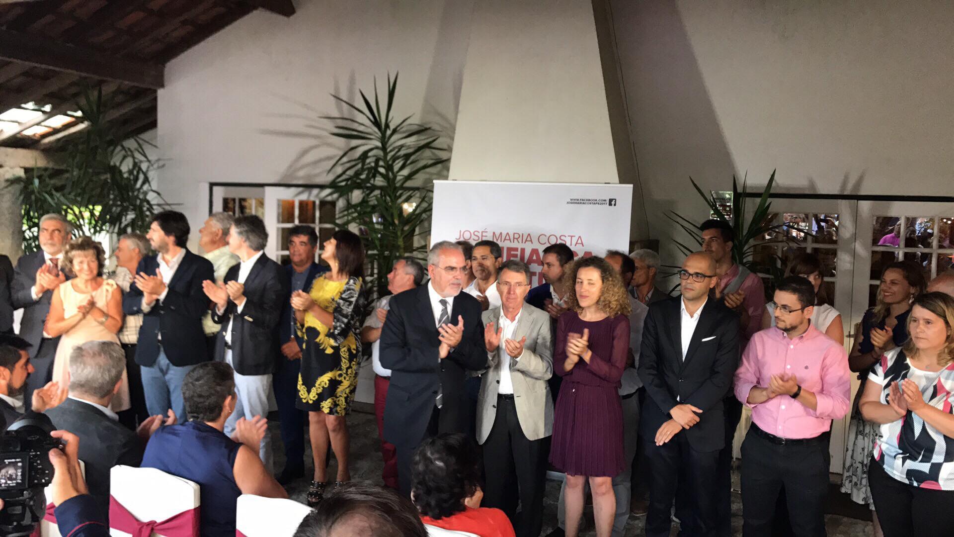 Autarca José Maria Costa apresenta equipa renovada às eleições de outubro