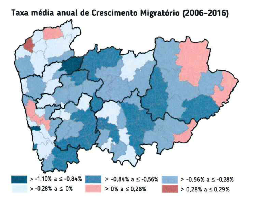 Regiões do Alto Minho entre os oito municípios com saldo migratório positivo na última década