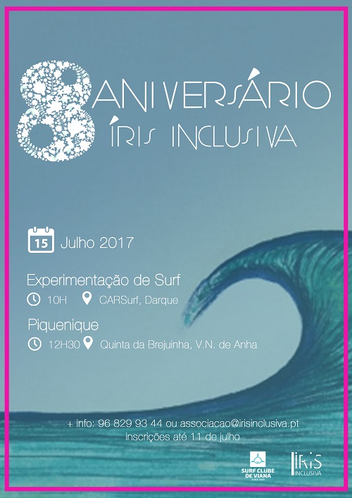 Íris Inclusiva celebra oito anos com experiência de surf