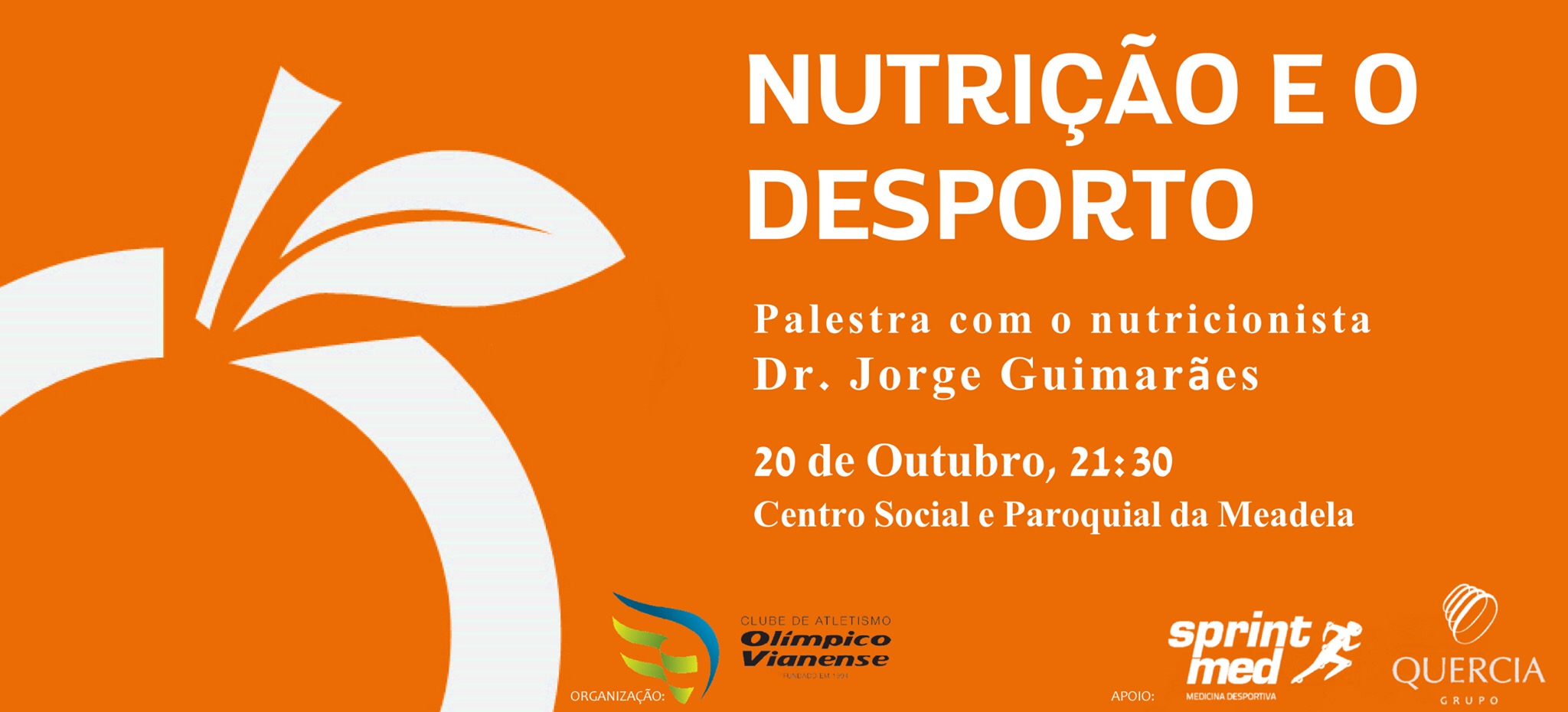 Olímpico Vianense promove palestra sobre Nutrição e o Desporto