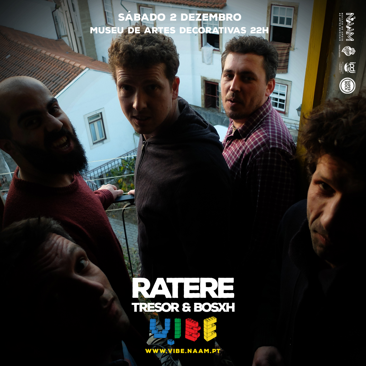 Ermo, :papercutz, Ratere e Tresor&Bosxh em Viana no VIBE 2017