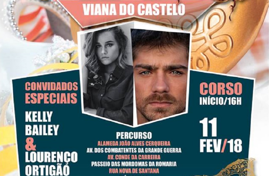 Kelly Bailey e Lourenço Ortigão Reis do Carnaval de Viana do Castelo