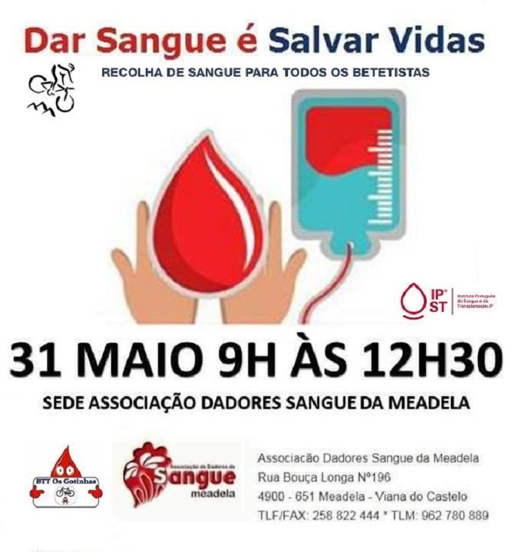 Associação promove recolha de sangue e registo para medula óssea na Meadela