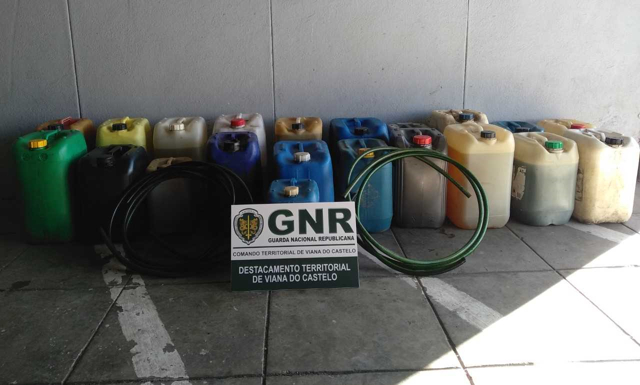 GNR detém casal em Vila Praia de Âncora por furto de 430 litros de combustível