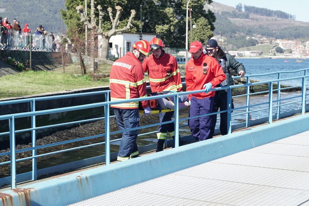 Simulacro de colisão entre Canadair e Santa Rita de Cássia faz dois feridos graves