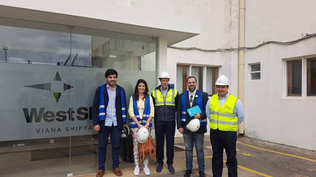 Candidatos do Partido Aliança visitam estaleiros da WestSea em Viana do Castelo