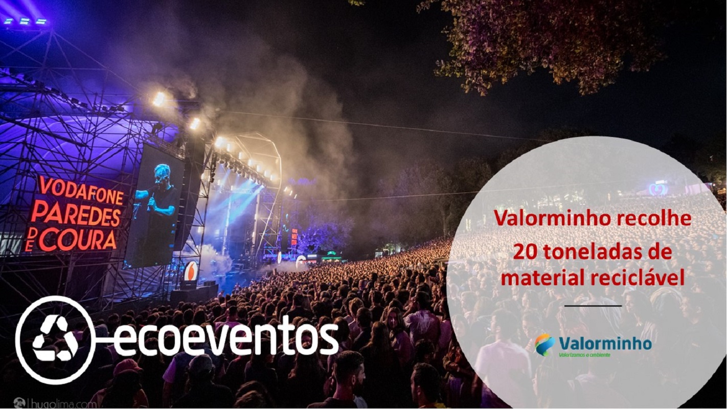 Valorminho faz recolha “histórica” de 20 toneladas de resíduos recicláveis no Festival de Paredes de Coura