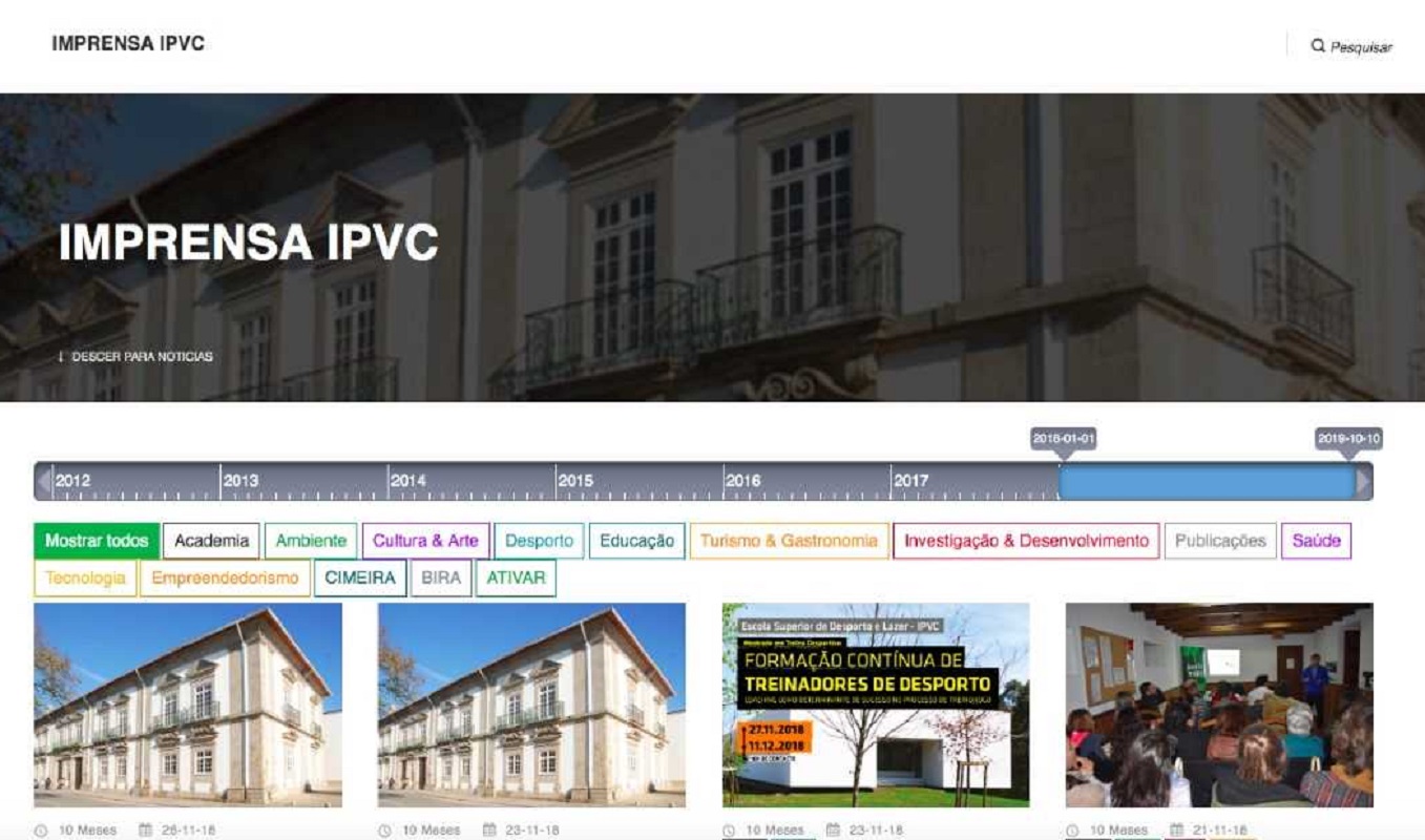 Plataforma de notícias do IPVC começa a funcionar em janeiro de 2020
