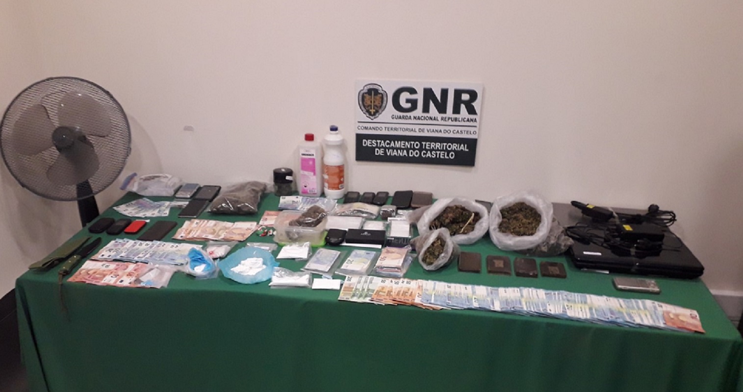 GNR apanha sete traficantes de droga que operavam em Viana, Caminha e Vila Nova de Cerveira